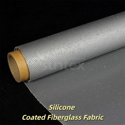 Chemische oliebestendige siliconen gecoate glasvezelstof 400 g/m2 0,3 mm Dikte 1,5 meter Breedte