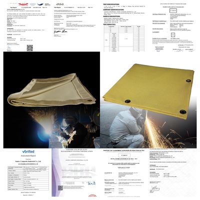 Suntex Fire Resistant Welding Blanket - 100% Fiberglass 550°C Heat Resistant for Shipbuilding & Construction