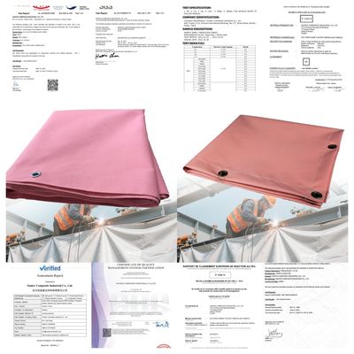 Pre-Cut Heat and Spark Resistant Welding Blanket with Acrylic Coated Fiberglass for Fire Protection