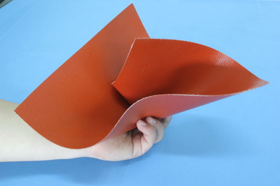 E-Glasstof met siliconen rubber coated, brandwerend, siliconen coated glasvezel voor industriële isolatie