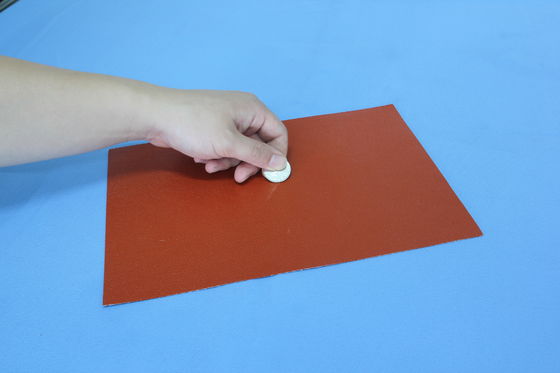 Flexibel hittebestendig met siliconen gecoat glasvezelweefsel met 260℃ continue thermische bescherming, 0,3 mm dikte en 400 g/m² gewicht