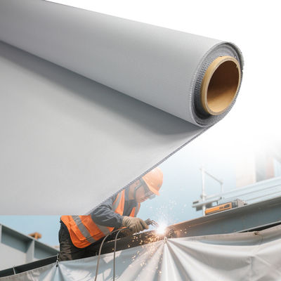 M0 Certified PU Coated Fiberglass Fabric 460 g/sqm 0.41 mm for Passive Fire Control Systems