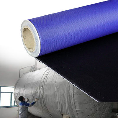 Industrial Splash Proof PU Coated Fiberglass Fabric with 1800C Temperature Resistance and 1m/1.3m/1.5m/1.52m/1.55m Width