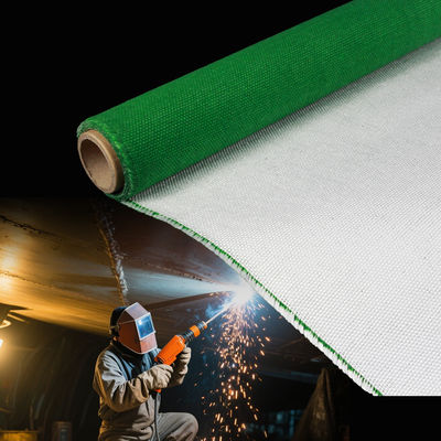 Double Sided Fire Retardant Silicone Coated Fiberglass Fabric with Temperature Resistance -50°C to 500°C and 400 g/sqm Weight