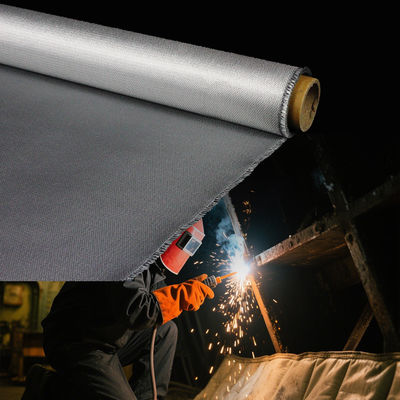 Thermal Insulation PU Coated Fiberglass Fabric 460 g/sqm 0.41 mm with 1800°C Temperature Resistance for Industrial Covers