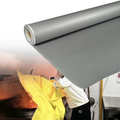 Durable Water Repellent Silicone Coated Fiberglass Fabric with 50 m / 100 m Roll Length for High Temperature Applications