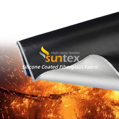 Excellent Insulation Thermal Conductive Silicone Coated Fiberglass Fabric with 50 m / 100 m Roll Length