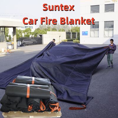 Suntex Flexible Fire Blanket met zuurstoftekort voor gebruik door twee personen bij brand in elektrische auto's