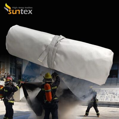 Large Gray Fire Pit Mat with 550℃/1000℃ Thermal Resistance for Outdoor Fire Protection