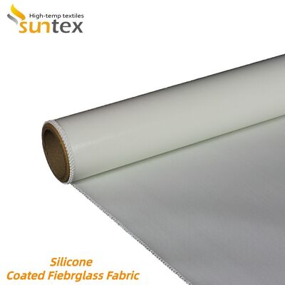 Fireproof Waterproof Silicone Coated Fiberglass Fabric 850g/m2 High Silica Fiberglass Cloth for Harsh Environments