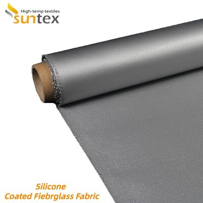 Fireproof Silicone Coated Fiberglass Fabric with Double Side Silicone Coating and 850g/m2 High Strength for Harsh Weather Conditions