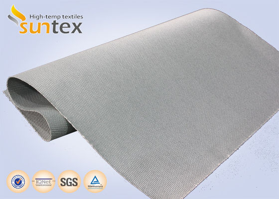 M0 Certified 4H Satin 0.41mm Double PU Coated Fire Retardant Curtain Fabric