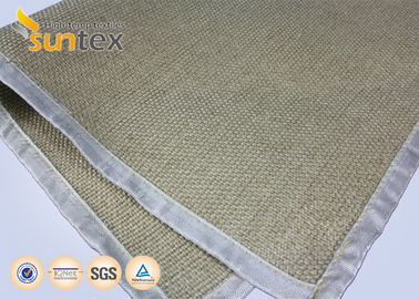 De Glasvezeldoek Op hoge temperatuur 36OZ van het ranonkelkiezelzuur voor Op zwaar werk berekend Lassengordijn