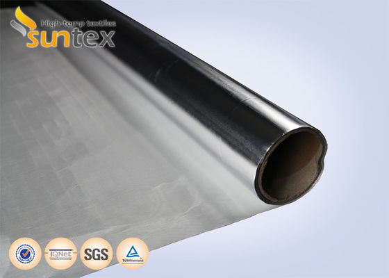 2. Zilveren aluminium folie Warmte reflecterende glasvezel stof 0.2mm