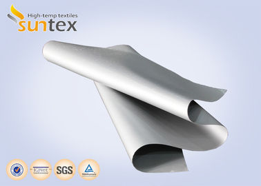 Grey Silicone Coated Fiberglass Fabric voor Lassendeken en Gordijnen, Verwijderbare isolatiejasjes, dekens, matras