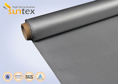 0.4mm Doek van de Silicone de Rubber Met een laag bedekte Glasvezel voor de Verbindingen van de Stoffenuitbreiding, Lassende Branddekens