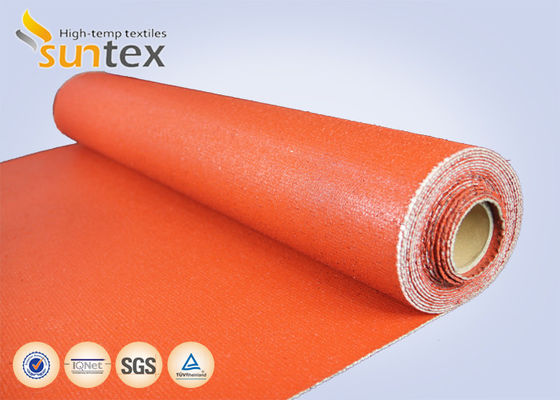 Customized Colored  Silicone Fiberglass Fabric Fireproof High Temperature Thermal Insulation Silicone Coated Fabric Cloth