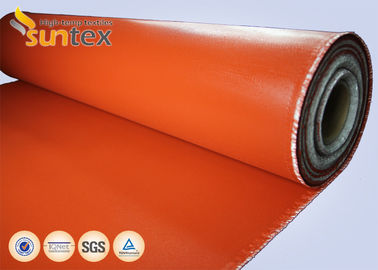 De rode Vuurvaste Silicone Met een laag bedekte stof van de glasdoek voor Uitbreidingsverbinding Met hoge weerstand