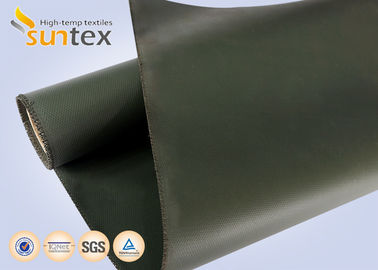 Anti-milieu en Vuurvaste Silicone Met een laag bedekte Glasvezeldoek voor Brandgordijnen en Lassendekens