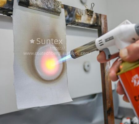 Weerbestendige, brandwerende, met siliconen beklede glasvezelstof - 850 g/m2 High Silica Fiberglass Stof voor buiten- en chemische omgevingen