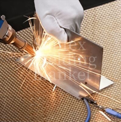 100% Glasvezel Lasdeken met 550°C Hittebestendigheid en Acrylcoating voor Brandbescherming