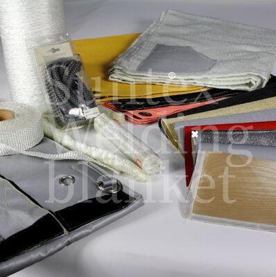 100% glasvezel lassen deken - 550°C hittebestendig branddek met aanpasbare maten