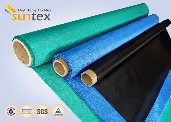 Fireproof Acrylic Coated Fiberglass Fabric with 550 Degree C Temperature Resistance for Welding Blankets