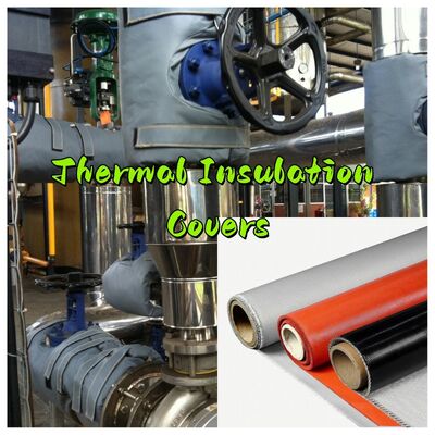 EN-13501 Gecertificeerde brandgordijnstof met temperatuurbestendigheid bij 550°C en een dikte van 0,6 mm voor brand- en rookbescherming