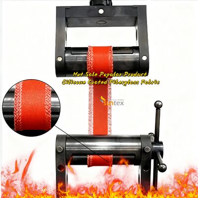 Groothandel op maat vuurvast 850g/m2 hittebestendige siliconen gecoate glasvezelstof