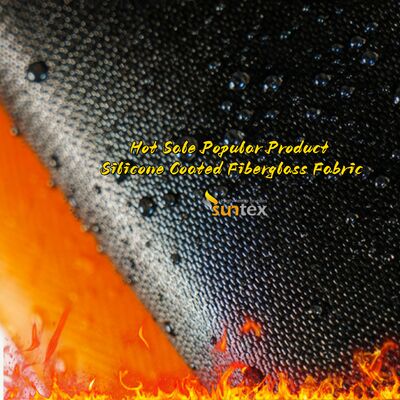 Hittebestendige, alkalivrije 850g/m2 met siliconen gecoate glasvezelstof voor warmte-isolatie