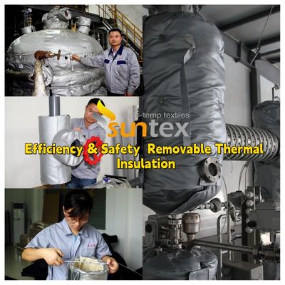 Temperatuurbestendige glasvezelstof voor aanpasbare water- en oliebestendige verwijderbare isolatiejassen