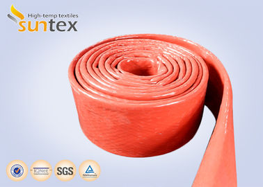 550C Heat Resistant Silicone Fiberglass Sleeve Insulation Cable Pipe Protection
