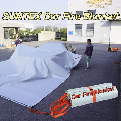 Vlamvertragende EV Auto Branddeken met 550°C/1000°C Thermische Weerstand voor Zuurstofontneming Brandbestrijding