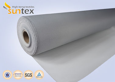 Air Distribution 13.5OZ PU Coated Fiberglass Fabric For Smoke And Fire Curtains