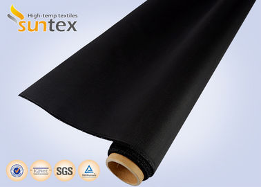 De flexibele de Verbindingsdoek van de Stoffenuitbreiding/de Zwarte Glasvezelstof Pu bedekte M0-Brand met een laag - vertrager