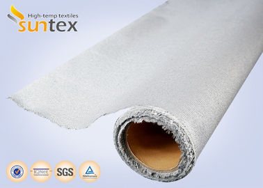 Fire Retardant Blanket PU Coated Fiberglass Fabric 0.77mm Thermal Fabric For Curtains