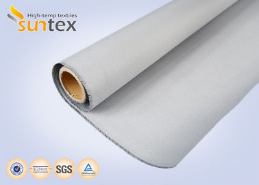 Good Weave Setting PU Coated Glass Fabric for high temperature applications smoke and fire curtains
