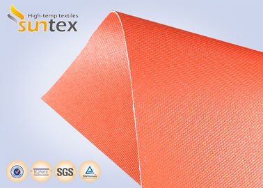 Heat Resistance Silicone Coated Fiberglass Fabric with Temperature Resistance -50°C to 500°C, 400 g/sqm Weight, and 0.3 mm Thickness