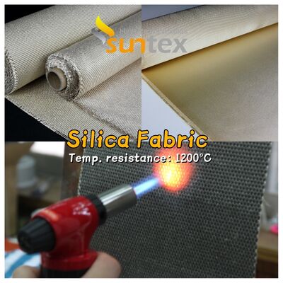 Hoogtemperatuur glasvezelstof met 8H satine weefconstructie die superieure hittebestendigheid biedt tot 1000 graden Celsius