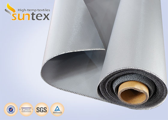 Fireproof High Temperature Retardant Plain Woven Chemical Resistance Waterproof Silicone Rubber Coated Fiberglass Fabric Cloth