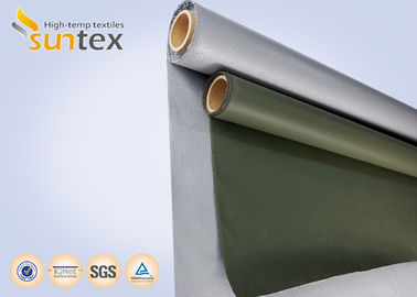 Het grijze van de het Glasstof van de Kleurenglasvezel Silicone Met een laag bedekte van het de Isolatiejasje Externe Materiaal