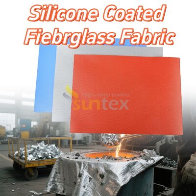High Temperature Resistant Fireproof Anti-tear Silicone Coated Fiberglass Fabric for Industrial Use
