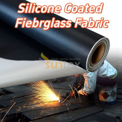 High Temperature Resistant Fireproof Silicone Coated Fiberglass Fabric Anti-tear Fire Blanket for Electric Vehicles