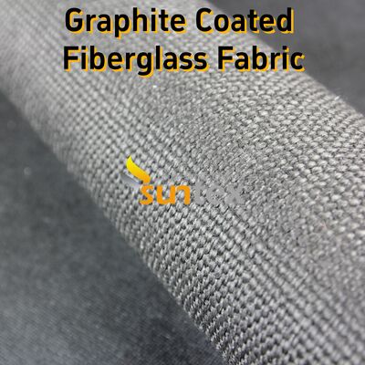 Hittebestendig grafiet gecoat glasvezeldoek met 750°C coating en 550°C basis voor lasdekens