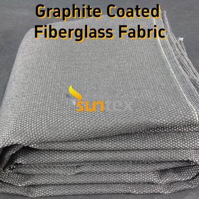 Black High Temperature Fiberglass Cloth with 750℃ Temperature Resistance and 28.82oz/sqy Unit Weight for Fire Protection