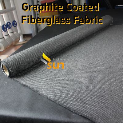Graphite Coated High Temperature Fiberglass Cloth with 750℃ Resistance and 28.82oz/sqy Unit Weight