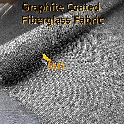 Graphite Coated High Temperature Fiberglass Cloth with 750℃ Resistance and 28.82oz/sqy Unit Weight