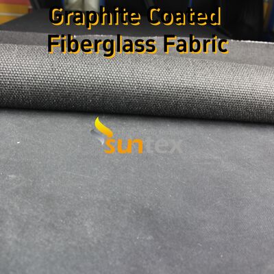 Graphite Coated Glass Cloth High Temperature Fiberglass Cloth with 750℃ Coating and 550℃ Fabric Resistance 28.82oz/sqy