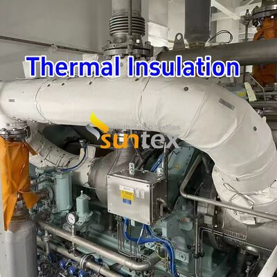 Hoge Temperatuur 1000°C Bestendige Aanpasbare Water- en Oliebestendige Thermische Isolatiestof Afneembare Hoes