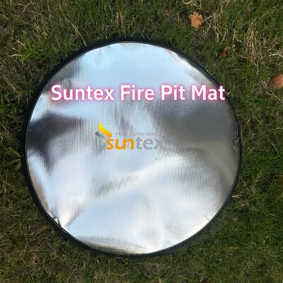 36 Inch Round Fire Pit Mat with 550C Heat-Resistant and Customizable Size for Outdoor Use